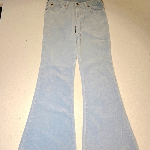 Vintage Flare low rise powder blue pants xs - Picture 1 of 7